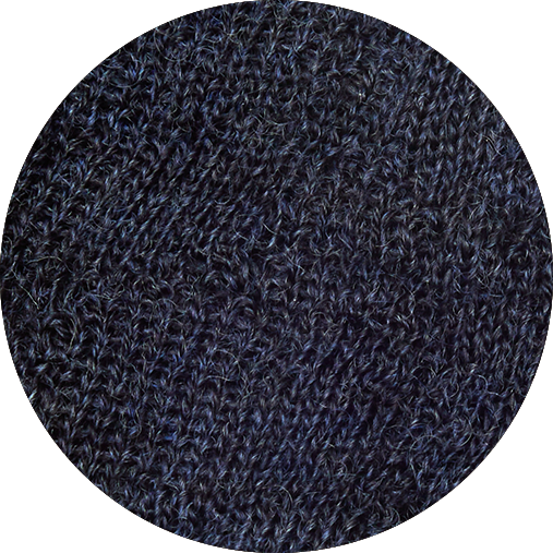 Merino Wool Textured Turtle Neck Jumper in Midnight