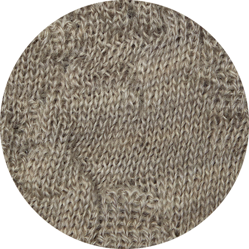 Merino Wool Textured Wide Mock Neck Tunic Dress in Elephant Marl