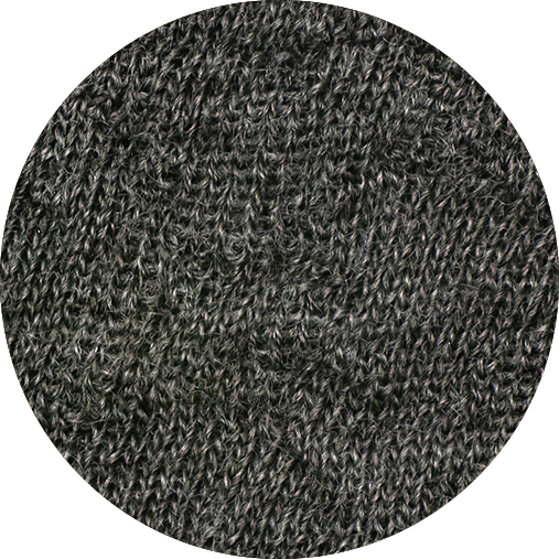 Merino Wool Textured Wide Turtle Neck Dress in Charcoal Marl