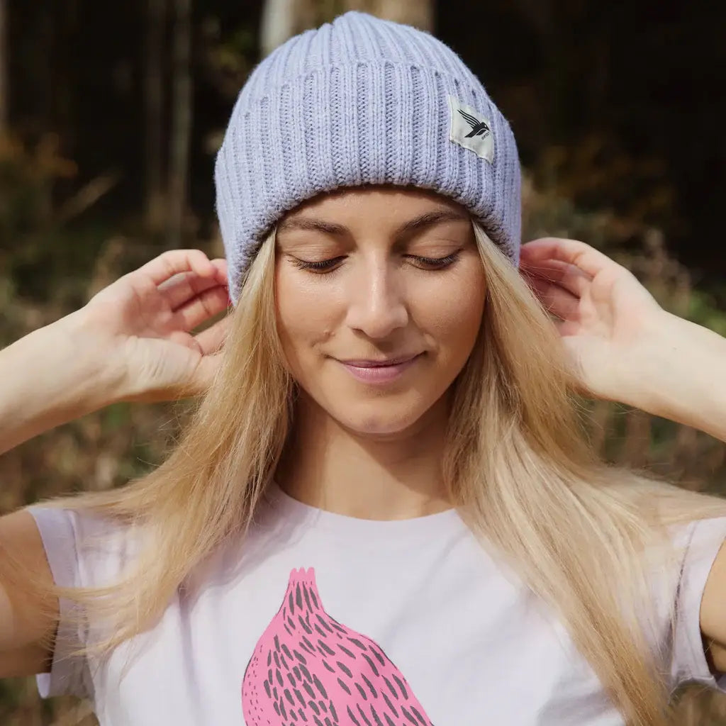Moffat merino wool beanie: Iris / ONE SIZE