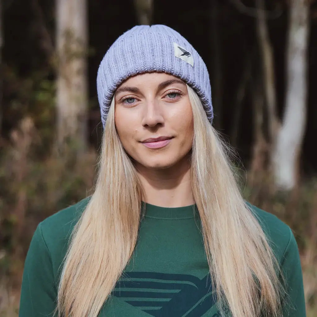 Moffat merino wool beanie: Iris / ONE SIZE