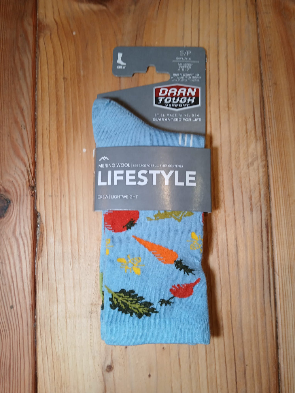 Darn Tough Farmers Market Lightweight Crew Socks Sky Blue