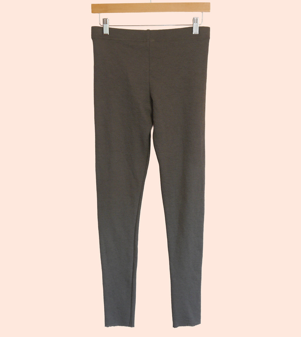 Merino Wool Leggings in Black Coffee