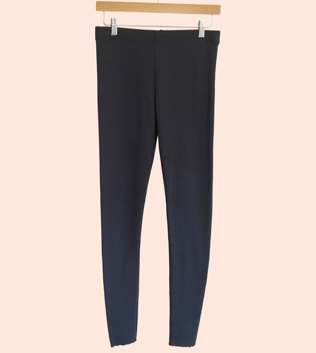 Merino Wool Leggings in Charcoal