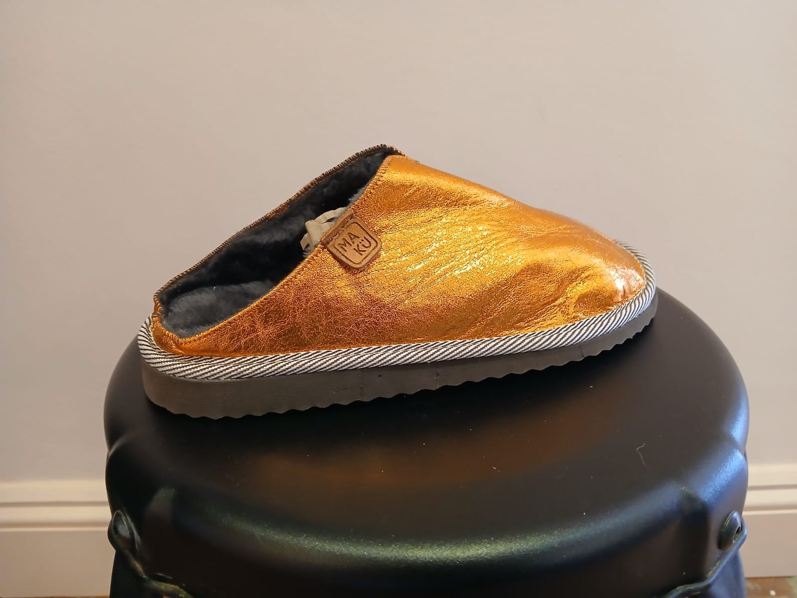 POLIN Slipper in Tangerine