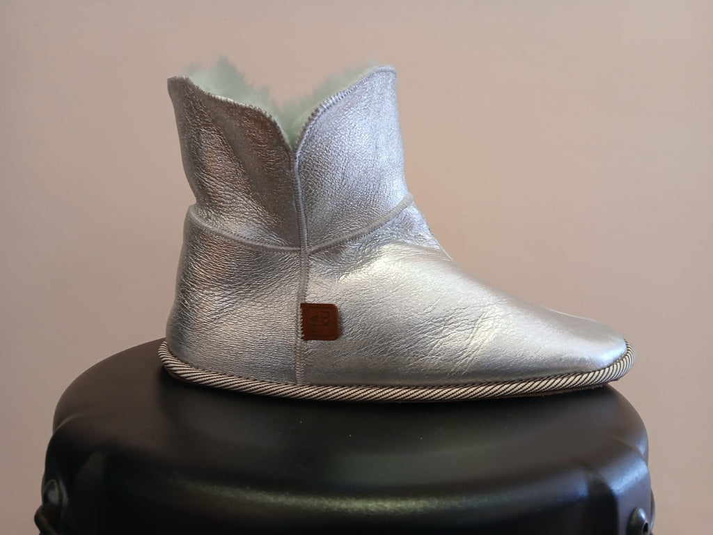 PATIQ Slipper in Silver/Aqua