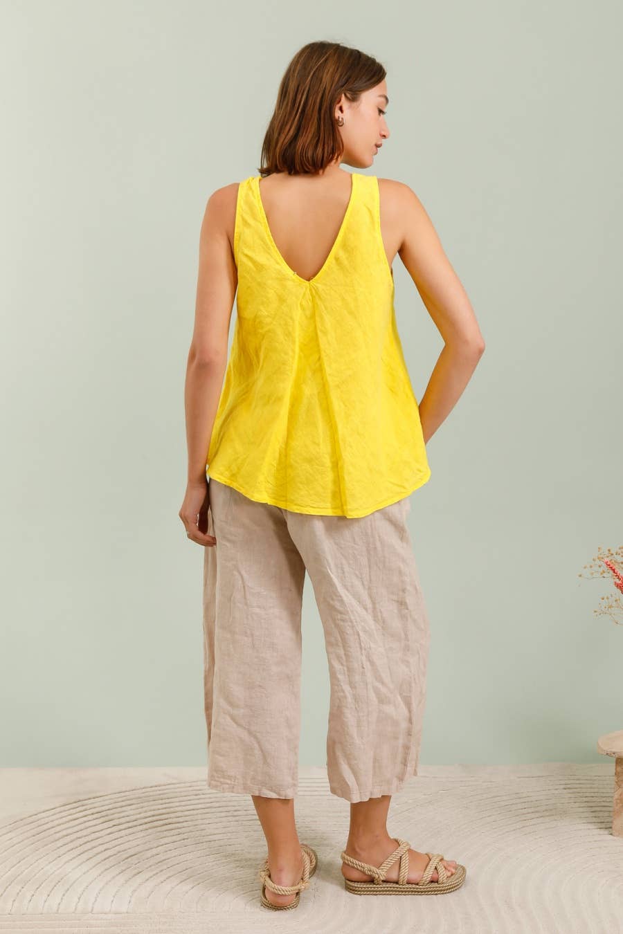 Capri Trouser in Forget-Me-Not